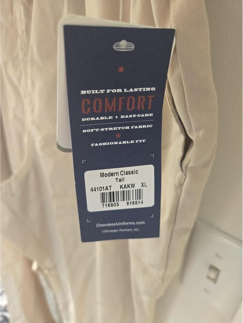 New Cherokee Uniforms Khaki Scrub Pants Modern Classic Tall XL - Picture 2 of 5